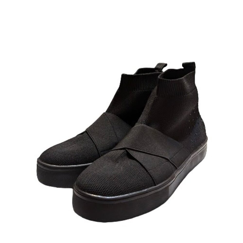 Ecko Red Rhino Logo Beyley Slip On Logo Black Sneaker Booties Size 8 New w/o Box